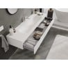Mexen Orio 160 cm Badezimmerschrank mit Waschbecken Vela, 1 Schublade, weiß matt - 91A10-16023-1-BF01-W23M01