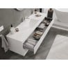 Mexen Orio Badschrank 160 cm mit Waschbecken Otis, 2 Schubladen, weiß glänzend - 91A10-16047-2-BFF00-W18M00