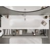 Mexen Orio Badezimmerschrank 160 cm mit Vela Waschbecken, 2 Schubladen, weißer Glanz - 91A10-16047-2-BFF00-W23M00