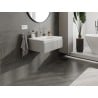 Mexen Rivel Badezimmermöbel 70 cm mit Waschbecken Vela, 1 Schublade, gerillt, grau matt/weiß matt - 91A20-07023-1-BF62-W23M01