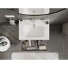 Mexen Rivel Badezimmermöbel 70 cm mit Waschbecken Vela, 1 Schublade, gerillt, grau matt/weiß matt - 91A20-07023-1-BF62-W23M01