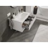 Mexen Rivel Badezimmermöbel 80 cm mit Waschbecken Vela, 2 Schubladen, geriffelt, weiß matt - 91A20-08047-2-BFF01-W23M01