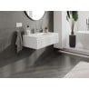 Mexen Rivel 90 cm Badezimmerschrank mit Waschbecken Otis, 1 Schublade, geriffelt, weiß matt - 91A20-09023-1-BF01-W18M01