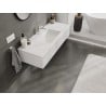 Mexen Rivel Badezimmerschrank 120 cm mit Waschbecken Otis, 1 Schublade, geriffelt, weiß matt - 91A20-12023-1-BF01-W18M01
