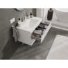 Mexen Orio Badezimmerschrank 80 cm mit Waschbecken Otis, 2 Schubladen, weiß glänzend - 91A10-08047-2-BFF00-W18M00