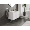 Mexen Orio Badezimmerunterschrank 80 cm mit Waschbecken Otis, 2 Schubladen, weiß matt - 91A10-08047-2-BFF01-W18M01