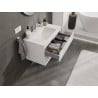 Mexen Orio Badezimmerunterschrank 80 cm mit Waschbecken Otis, 2 Schubladen, weiß matt - 91A10-08047-2-BFF01-W18M01