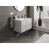 Mexen Orio Badschrank 80 cm mit Waschbecken Otis, 2 Schubladen, grau matt/weiß matt - 91A10-08047-2-BFF62-W18M01