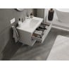 Mexen Orio Badschrank 80 cm mit Waschbecken Otis, 2 Schubladen, grau matt/weiß matt - 91A10-08047-2-BFF62-W18M01