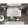 Mexen Orio Badschrank 80 cm mit Waschbecken Otis, 2 Schubladen, grau matt/weiß matt - 91A10-08047-2-BFF62-W18M01
