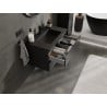 Mexen Orio Badezimmerunterschrank 80 cm mit Waschbecken Otis, 2 Schubladen, schwarz matt - 91A10-08047-2-BFF71-W18M71