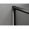 Mexen Exo-3S Schiebetür-Duschkabine 75 cm, transparent, schwarz - 8153-075-000-70-00