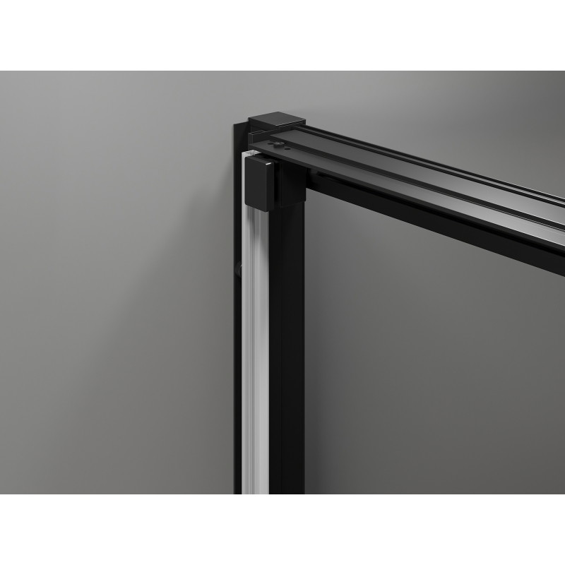 Mexen Exo-3S Schiebetüren für die Dusche 95 cm, transparent, schwarz - 8153-095-000-70-00