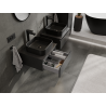 Mexen Orio Badezimmerschrank unter Waschbecken 50 cm, 1 Schublade, schwarz matt - 91A10-05023-1-BF71
