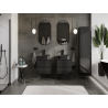 Mexen Orio Badezimmer-Unterschrank 50 cm, 2 Schubladen, schwarz glänzend - 91A10-05047-2-BFF70