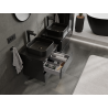 Mexen Orio Badezimmer-Unterschrank 50 cm, 2 Schubladen, schwarz glänzend - 91A10-05047-2-BFF70
