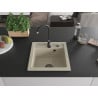 Mexen Vito Granitspüle 1-Becken mit Küchenarmatur Telma, Beige - 6503-69-670200-70