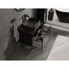 Mexen Orio Badezimmerschrank unter Waschbecken 70 cm, 1 Schublade, schwarz glänzend - 91A10-07047-1-BF70