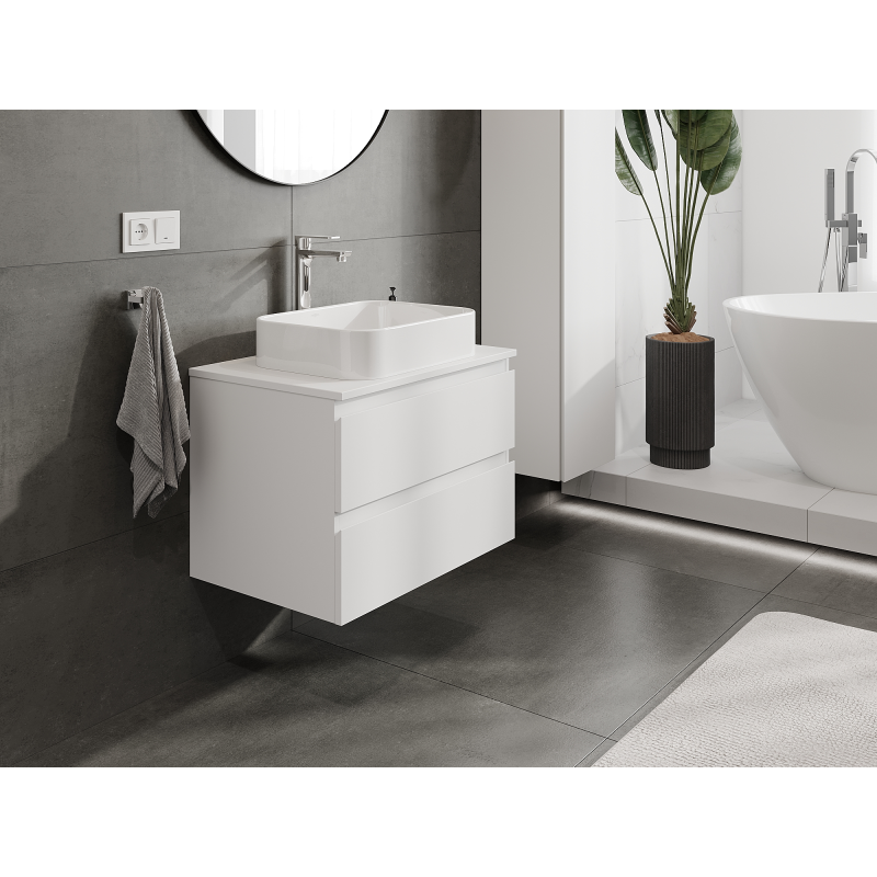 Mexen Orio Badezimmer-Unterschrank 70 cm, 2 Schubladen, weiß matt - 91A10-07047-2-BFF01