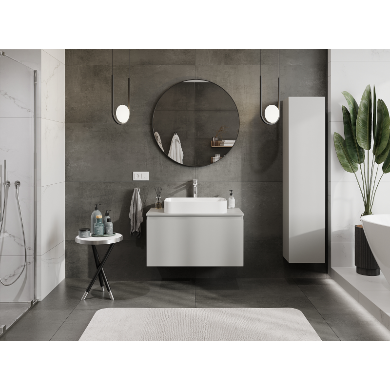 Mexen Orio Badezimmer-Unterschrank 90 cm, 1 Schublade, grau matt - 91A10-09047-1-BF62