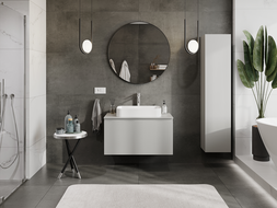 Mexen Orio Badezimmer-Unterschrank 90 cm, 1 Schublade, grau matt - 91A10-09047-1-BF62