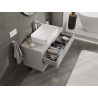 Mexen Orio Badezimmerschrank 100 cm, 2 Schubladen, Grau Matt - 91A10-10047-2-BFF62