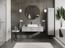 Mexen Orio Badezimmer-Unterschrank 120 cm, 1 Schublade, grau matt - 91A10-12023-1-BF62