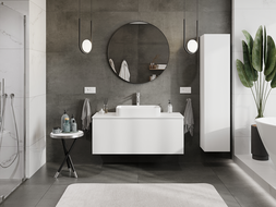 Mexen Orio Badschrank für Waschbecken 120 cm, 1 Schublade, weiß matt - 91A10-12047-1-BF01