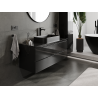 Mexen Orio Badezimmerschrank unter Waschbecken 120 cm, 2 Schubladen, Schwarz Hochglanz - 91A10-12047-2-BFF70