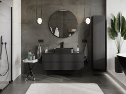 Mexen Orio Badezimmer-Unterschrank 120 cm, 2 Schubladen, Schwarz matt - 91A10-12047-2-BFF71
