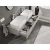 Mexen Orio Badezimmer-Unterschrank 140 cm, 1 Schublade, Grau Matt - 91A10-14023-1-BF62