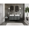 Mexen Orio Badezimmer-Unterschrank 140 cm, 2 Schubladen, matt grafit - 91A10-14047-2-BFF66