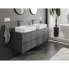 Mexen Orio Badezimmer-Unterschrank 140 cm, 2 Schubladen, matt grafit - 91A10-14047-2-BFF66