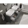 Mexen Orio Badezimmer-Unterschrank 140 cm, 2 Schubladen, matt grafit - 91A10-14047-2-BFF66