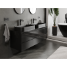 Mexen Orio Badezimmer-Unterschrank 140 cm, 2 Schubladen, schwarz glänzend - 91A10-14047-2-BFF70