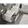 Mexen Rivel Badezimmer-Unterschrank 60 cm, 2 Schubladen, geriffelt, weiß matt - 91A20-06047-2-BFF01