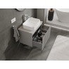 Mexen Rivel Badezimmerschrank unter dem Waschbecken 70 cm, 1 Schublade, gerillt, grau matt - 91A20-07047-1-BF62