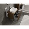 Mexen Rivel Badezimmer-Unterschrank 70 cm, 1 Schublade, geriffelt, Nussbaum - 91A20-07047-1-BF86