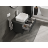 Mexen Rivel Badezimmer-Unterschrank 70 cm, 2 Schubladen, geriffelt, matt Graphit - 91A20-07047-2-BFF66