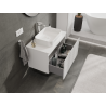 Mexen Rivel Badezimmerschrank 80 cm, 1 Schublade, gerillt, weiß matt - 91A20-08047-1-BF01