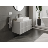 Mexen Rivel Unterschrank für das Badezimmer 90 cm, 2 Schubladen, geriffelt, grau matt - 91A20-09047-2-BFF62