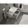 Mexen Rivel Badezimmerschrank für Waschtisch 100 cm, 1 Schublade, gerillt, grau matt - 91A20-10023-1-BF62