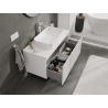 Mexen Rivel Badezimmerschrank für Waschtisch 100 cm, 1 Schublade, gerillt, weiß matt - 91A20-10047-1-BF01