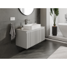 Mexen Rivel Badezimmer-Unterschrank 100 cm, 1 Schublade, geriffelt, mattgrau - 91A20-10047-1-BF62