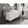 Mexen Rivel Badschrank für Waschbecken 120 cm, 1 Schublade, geriffelt, weiß matt - 91A20-12047-1-BF01