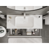 Mexen Rivel Badezimmer-Unterschrank 120 cm, 2 Schubladen, gerillt, weiß matt - 91A20-12047-2-BFF01