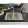 Mexen Gaspar Granitspüle 1,5-Becken mit Abtropffläche und Küchenarmatur Duero, beige - 6507-69-671600-00