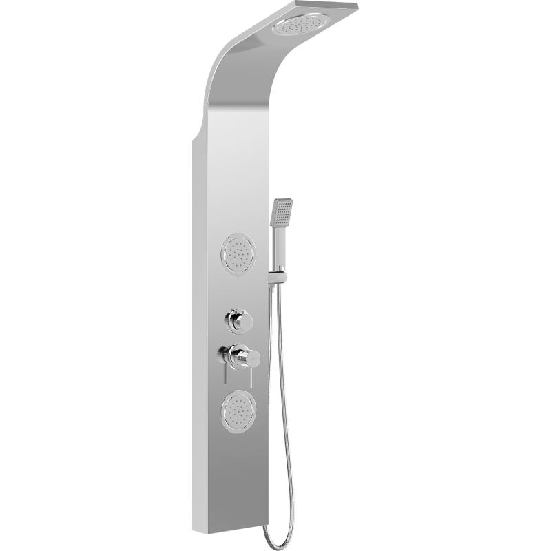 Mexen Gros Duschpaneel, Chrom - 7619-03-00