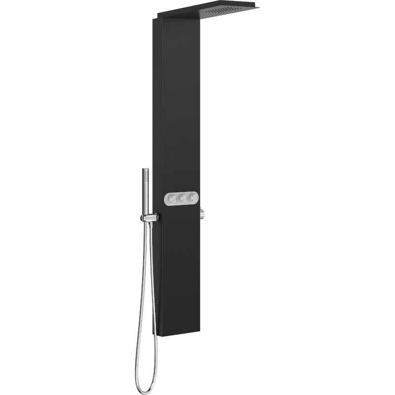Mexen Omar Duschpaneel, schwarz - 7610-03-70