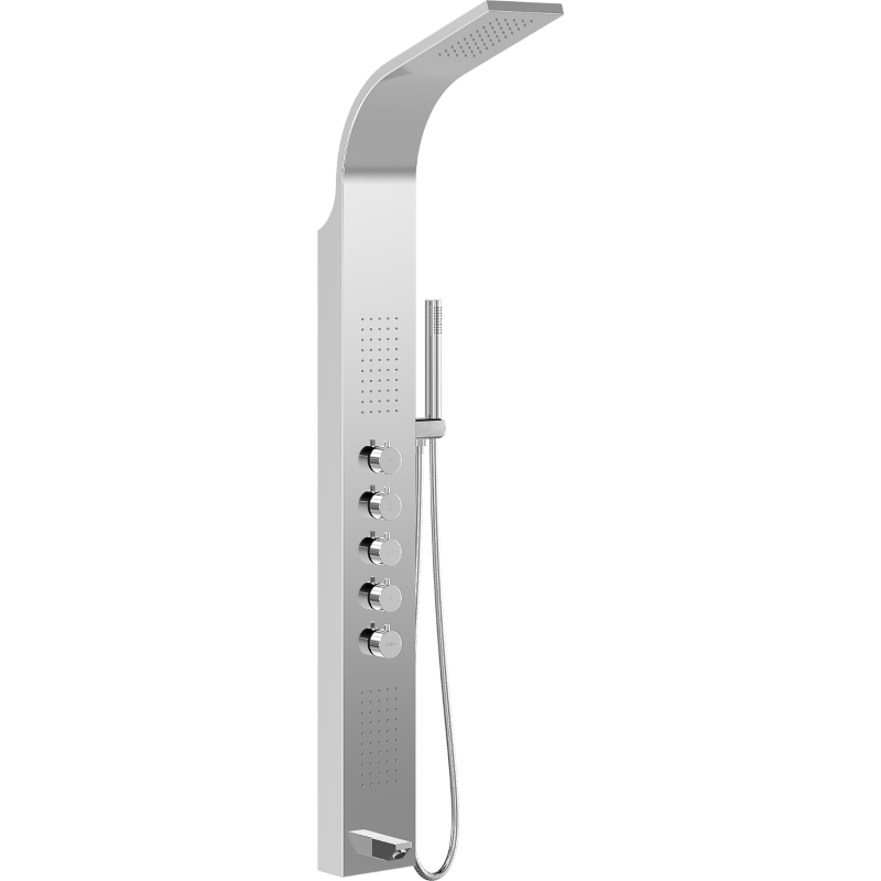 Mexen Timor Duschpaneel mit Auslauf, Chrom - 7621-04-00